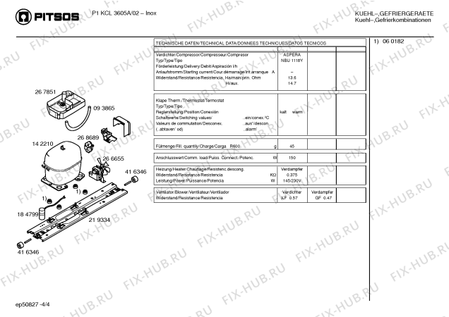 Схема №4 P1KCL3605A с изображением Панель управления для холодильной камеры Bosch 00219332