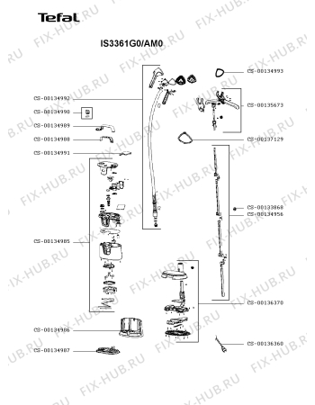 Схема №1 IS3361G0/AM0 с изображением Кабель для электроутюга Tefal CS-00136360