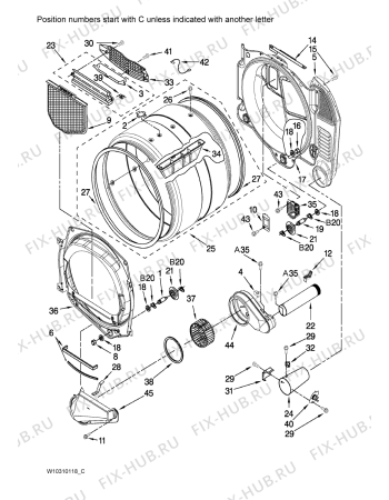 Взрыв-схема сушильной машины Whirlpool 3LCGD9100WQ (F090178) - Схема узла