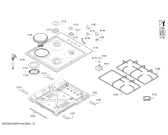 Схема №1 EB0C2YB80O Siemens с изображением Решетка для плиты (духовки) Bosch 11013847