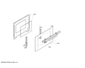 Схема №3 HB3BY55 с изображением Передняя часть корпуса для духового шкафа Bosch 00444706