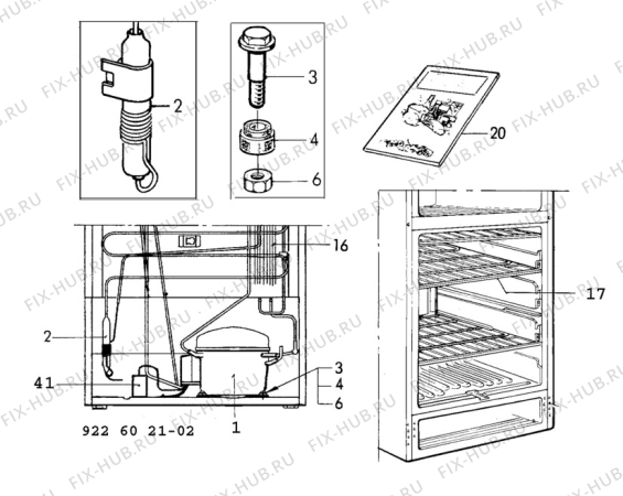 Взрыв-схема холодильника Electrolux TF975SLG - Схема узла C10 Cold, users manual