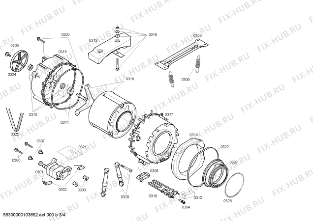 Схема №2 WFL1662ME Bosch Maxx WFL1662 с изображением Модуль управления для стиралки Bosch 00440416