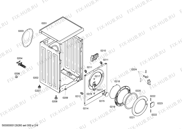 Схема №4 WM08A111TR с изображением Силовой модуль для стиралки Siemens 00674055