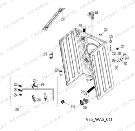 Схема №3 LOS 7011 с изображением Запчасть для стиралки Whirlpool 482000097698