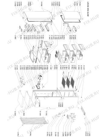 Схема №1 ARC 6670/IX с изображением Сенсорная панель для холодильника Whirlpool 481246469153