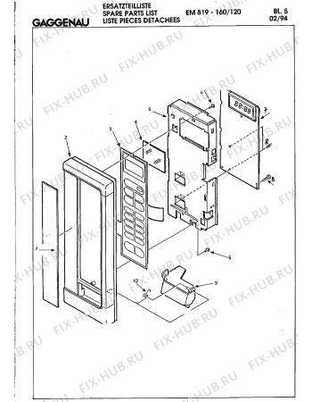 Схема №9 EM819160 с изображением Кронштейн для микроволновки Bosch 00323448