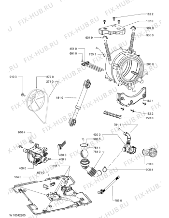 Схема №1 AWOE 81400 с изображением Микромодуль для стиралки Whirlpool 481010522165