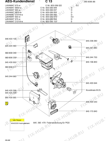 Взрыв-схема стиральной машины Aeg LAV655 W EU - Схема узла Section5