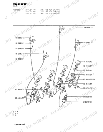 Схема №5 1321445101 2441/111ECSM с изображением Головка поджига для плиты (духовки) Bosch 00023252
