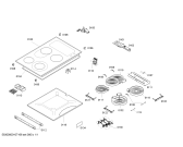 Схема №1 M1383N0 с изображением Стеклокерамика для плиты (духовки) Bosch 00473913
