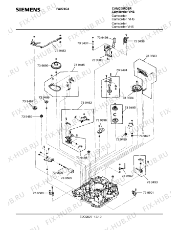 Схема №10 FA274G4 с изображением Инструкция по эксплуатации для видеотехники Siemens 00530964