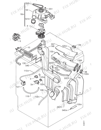Взрыв-схема стиральной машины Zanker WTF2272 - Схема узла Turbodry