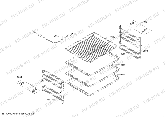 Схема №4 HB33L1240S с изображением Фронтальное стекло для плиты (духовки) Siemens 00688414