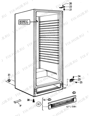 Взрыв-схема холодильника Electrolux ER8803C - Схема узла C10 Cabinet