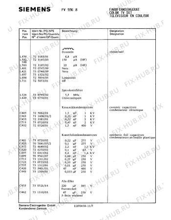 Взрыв-схема телевизора Siemens FV9368 - Схема узла 08