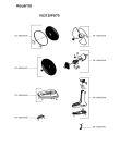 Схема №1 VU2120F0/75 с изображением Часть корпуса для ветродува Rowenta FS-00000443