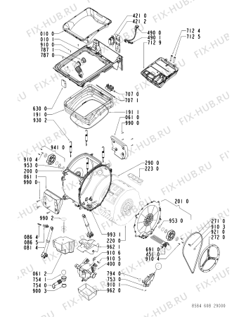 Схема №2 EV 6089 с изображением Декоративная панель для стиралки Whirlpool 481245214508