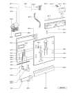 Схема №1 GSXK 7451/2 с изображением Уплотнение для посудомоечной машины Whirlpool 481231068031
