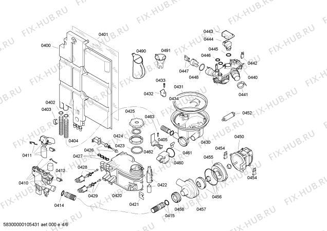 Схема №3 GM206110 с изображением Рамка для посудомойки Bosch 00442049
