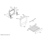 Схема №3 P1HCB48652 с изображением Фронтальное стекло для электропечи Bosch 00475905