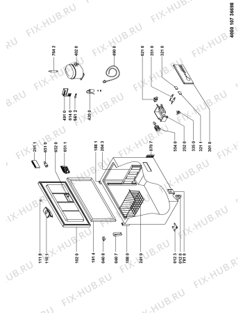 Схема №1 WHM25115 (F090686) с изображением Наставление для холодильной камеры Indesit C00356970