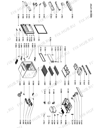 Схема №1 KGIK 3200/B с изображением Контейнер для холодильной камеры Whirlpool 481241879863
