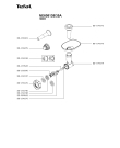 Схема №1 NE608138/350 с изображением Корпусная деталь для мясорубки Tefal SS-194312