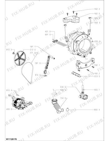 Схема №1 FWL71252W EU с изображением Другое для стиральной машины Whirlpool 488000509813