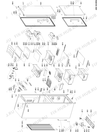 Схема №1 KGSF 20P A4+ WS с изображением Поверхность для холодильника Whirlpool 481010746962