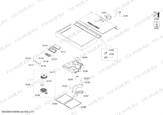 Схема №1 LU19051GB Siemens с изображением Кнопка для вытяжки Bosch 00615402
