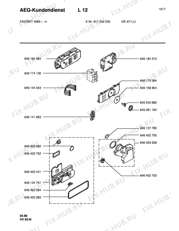 Схема №2 GS 414-W ADORINA с изображением Запчасть для посудомоечной машины Aeg 8996461589047