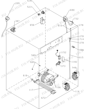 Взрыв-схема стиральной машины Gorenje W8644H (352621, PS10/35140) - Схема узла 05