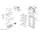 Схема №3 BD4653ANFH с изображением Дверь морозильной камеры для холодильника Bosch 00682670