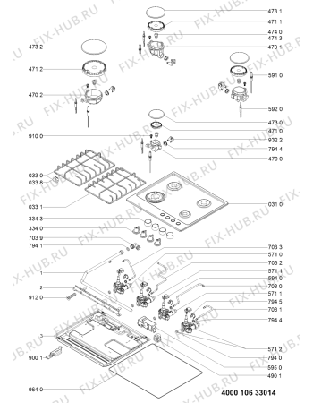 Схема №1 HBTS30S (F091935) с изображением Инструкция по эксплуатации для духового шкафа Indesit C00363783