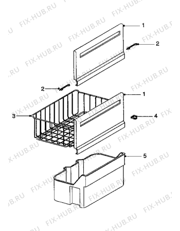 Взрыв-схема холодильника Acec SVC2311 - Схема узла Internal parts freezer