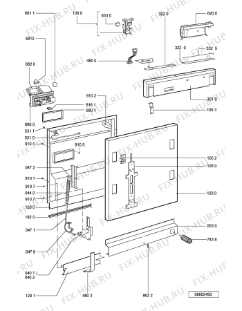 Схема №2 GSX 7481 с изображением Микромодуль для посудомойки Whirlpool 481221478758