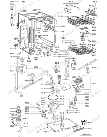 Схема №1 ADG 8977 NB с изображением Обшивка для посудомоечной машины Whirlpool 481245371885