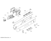 Схема №4 SE24E232EU с изображением Передняя панель для посудомойки Siemens 00443339