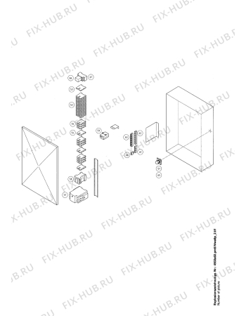 Взрыв-схема комплектующей Aeg HLWA9P - Схема узла Electrical equipment