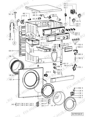 Схема №2 AWV 235 с изображением Обшивка для стиралки Whirlpool 481245210412