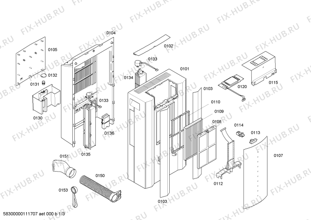 Схема №2 PA2101HM с изображением Запчасть для климатотехники Siemens 00601616