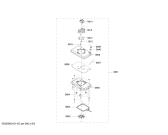 Схема №3 HMV8051U с изображением Стеклянная крышка для свч печи Bosch 00621571