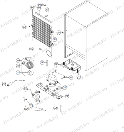 Схема №1 RBT-3140 W (136291) с изображением Микрокомпрессор для холодильника Gorenje 147344
