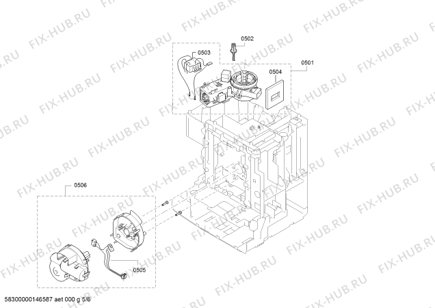 Схема №4 TK76011 EQ.7 / edition 09 с изображением Механический замок для электрокофемашины Siemens 00650254