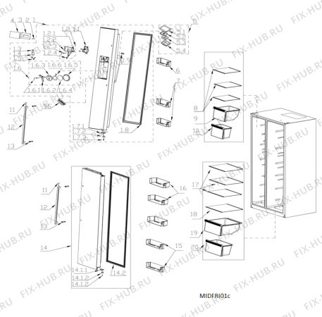 Схема №4 SXBHAE924WD (F105544) с изображением Микромодуль для холодильника Indesit C00519397