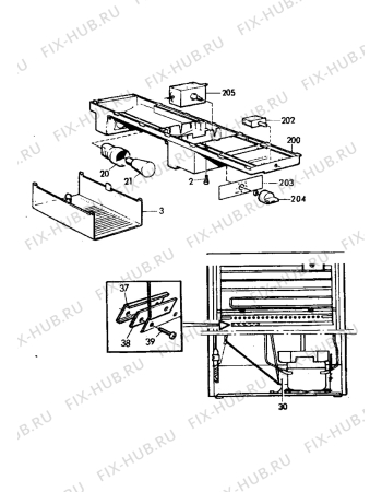 Взрыв-схема холодильника Electrolux ER3304C - Схема узла Electrical equipment