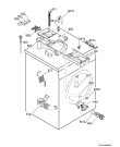 Схема №1 L16850A4 с изображением Труба для стиральной машины Aeg 1328106206