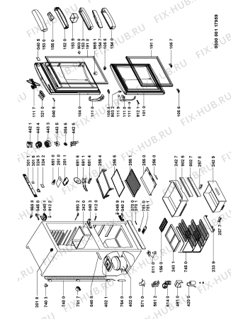 Схема №1 ARZ 8960/H с изображением Вноска для холодильника Whirlpool 481246049341