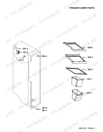 Схема №5 MSZ 801/HA 50373 с изображением Лампочка для холодильной камеры Whirlpool 481246228999